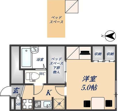 クレールの物件間取画像